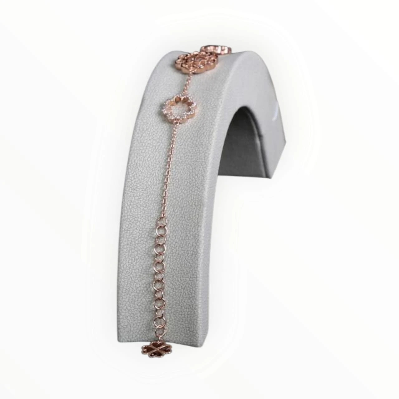 Silver Almasah Flower Bracelet
